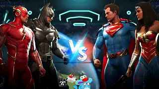 BATMAN & FLASH VS SUPERMAN & WONDER WOMAN FIGHT BATTLE IN INJUSTICE 2! WITH OGGY