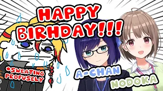 [ENG SUB/Holostars] Axel is DUMBSTRUCK when A-chan comes to his Birthday Party with Nodoka-San