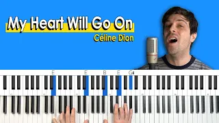 My Heart Will Go On EASY PIANO CHORDS TUTORIAL