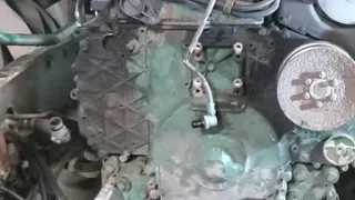 D12 engine timing gear cover