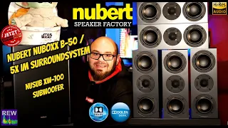 Nubert nuBoxx B-50 / 5x im Surroundsystem + nuSub XW-700 Subwoofer / Review / Messung + Gewinnspiel