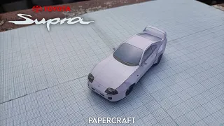 Supra Mk4 paper scale model by Gazoo Making tutorial - DIY Papercraft Gazoo supra mk4- Lavahi crafts