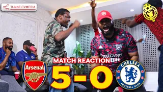 Arsenal 5-0 Chelsea | Full Fan Reactions  | Trossard Ben White Kai Havertz