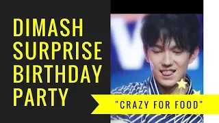 Dimash's "Surprise Night" birthday party—Crazy For Food (English Subtitles)