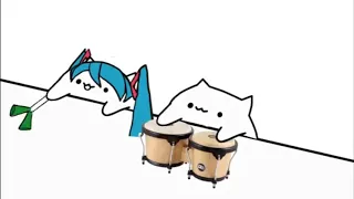 Bongo Cat - Miku Hatsune Ievan Polkka (VSNS Remix)