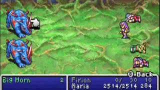 Final Fantasy II Dawn of Souls Solo Maria Boss Run #9 Big Horn