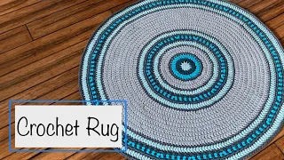 Crochet Rug | Crochet Home Decor | Crochet in the Round