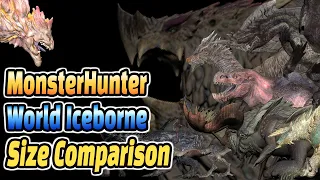 Monster Hunter World Iceborne size comparison (몬스터헌터 월드 아이스본 몬스터 크기 비교 & 종류 소개)