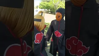 Eeeh, Tobi! Isso daí não pode não! #tobidei #deidaracosplay #deidara #tobicosplay #tobi #akatsuki