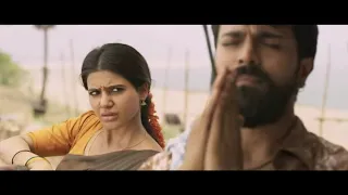 Hindi romantic scene of samantha & ram charan in movie #Rangasthalam