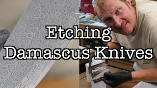 How to Etch a Damascus Knife Blade