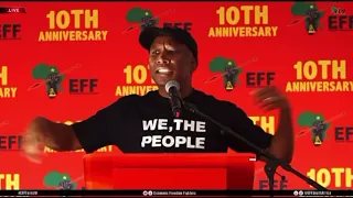 CIC Julius Malema addressing the EFF 10th anniversary celebration in Delmas, Mpumalanga.