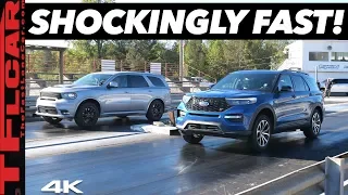 Ford Explorer ST vs Dodge Durango SRT Drag Race - Can a $600 Tune Beat America's Fastest 3-Row SUV?