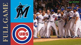 Miami Marlins Vs  Chicago Cubs Full Game Highlights Apr 20, 2024 | MLB Highlights  |2024 MLB Season