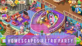 HOMESCAPES RETRO PARTY - NEW DECORATIONS
