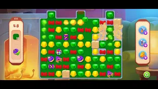 HomeScapes Level 615 Walkthrough || Grass Bomb Collectable || 7 Moves Left