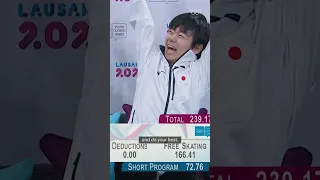 Olympic silver medallist Kagiyama Yuma 🇯🇵 gives advice to figure skaters at #Gangwon2024! 😍⛸️