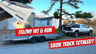 My $88K RAM 2500 was Rear Ended in a Hit and Run!! Here's What Happened!