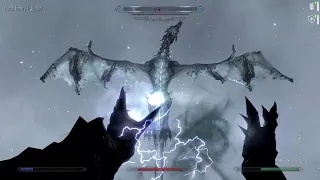 Lore Accurate Dragonborn kills Frost Dragon (Skyrim Anniversary Edition)