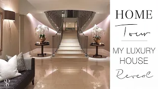 INTERIOR DESIGNER HOUSE TOUR - MY LUXURY HOME REVEAL | - Part 2 | ENTRANCE & TV ROOM