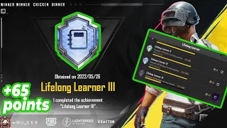 How To Complete LifeLong Learner In 2022/PUBG MOBILE/BGMI