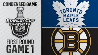 Toronto Maple Leafs vs Boston Bruins R1, Gm1 apr 11, 2019 HIGHLIGHTS HD