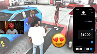 QUAN WITH A NEW GIRL! | GTA RP! ** WRAPPED TRACKHAWK **