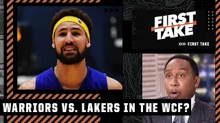 Stephen A. predicts a Warriors vs. Lakers WCF if Klay Thompson comes back by early 2022 | First Take