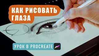 КАК РИСОВАТЬ ГЛАЗА | procreate уроки | procreate for beginners