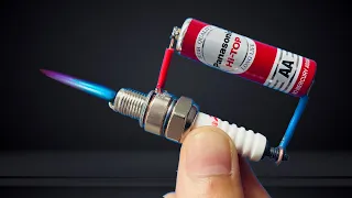 How to make a simple welding machine from SPARK PLUG at home! Great Invention