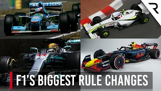 The biggest technical rule changes in Formula 1 history