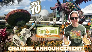 Top 10 BEST Epcot Flower & Garden Festival Eats for 2024 | Walt Disney World