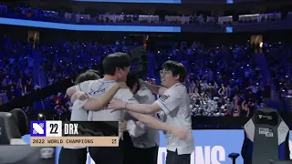 DRX vs. T1 | 매치 하이라이트 | WORLDS 22 | FINALS  game 05