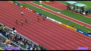 Elaine Thompson- Herah Slow Start But Still Wins Her Heat