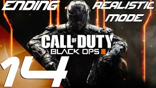 Call of Duty Black Ops 3 - Realistic Mode Walkthrough Part 14 - Frozen Forest & Full Ending