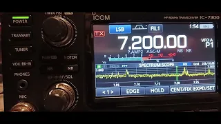 KC1PKX INTO W2KX WORK QTH IN NEW JERSEY FROM MASSACHUSETTS TESTING. 40 METERS. YAESU-991A