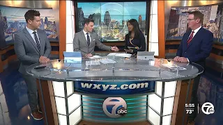 WXYZ anchor Brian Abel signs off from Broadcast House