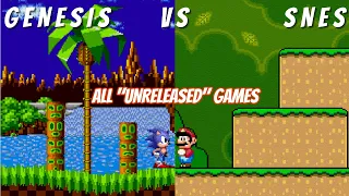 All Genesis Vs SNES Games Compared Side By Side Part 18: Unreleased Games