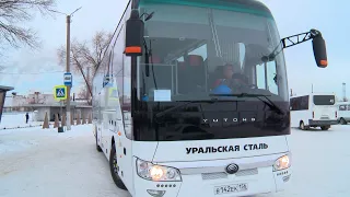 Четыре новых автобуса приобрела Уральская Сталь по программе технического перевооружения