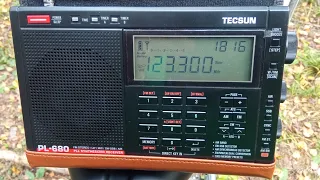 TECSUN PL-680 авиа диапазон 123,3мгц поймал радиосвязь самолёта