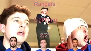 Rangers Fan Reaction at MSG - Lightning 4 Rangers 3 (OT Reaction)