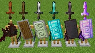 Which shield is better in Minecraft experiment?