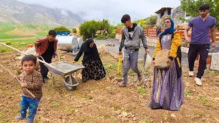 Building a Beautiful stair: Milad, Hassan, and Ghadir's Rainy Day Project