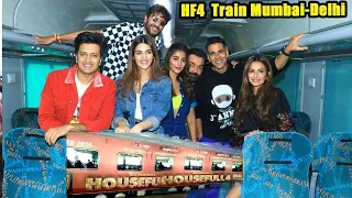 Akshay Kumar With Housefull 4 Team TRAVEL In A TRAIN From Mumbai - Delhi To Promote Their Film