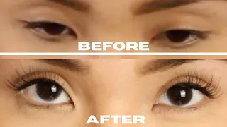 DIY EYELASH EXTENSIONS APPLICATION| Safe to do at home!