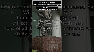 Wilhelm Wundt - World's First Ever Psychologist | Part 1: Experimental Psychology