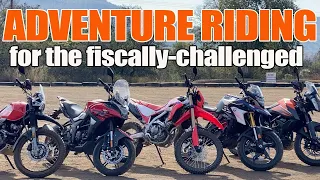 Adventure bikes under 300cc are surprisingly capable & lots of fun.