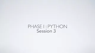 PROYECTO IA - FASE I - SESIÓN 3 - Python 102