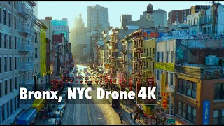 The BRONX, NEW YORK CITY (NYC) - 4K ULTRA HD DRONE VIDEO