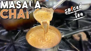 MASALA CHAI | INDIAN SPICED TEA INDIAN CHAI MASALA EASY RECIPE